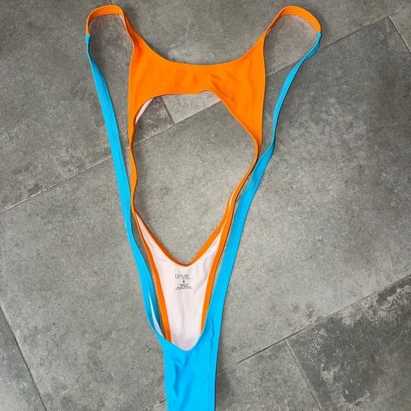 Tinye Orange and Blue Bikini - Picture 3 of 3